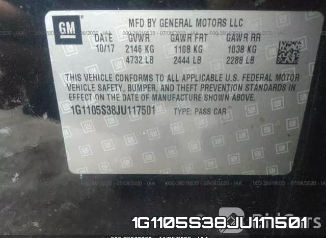 1G1105S38JU117501 фото 10