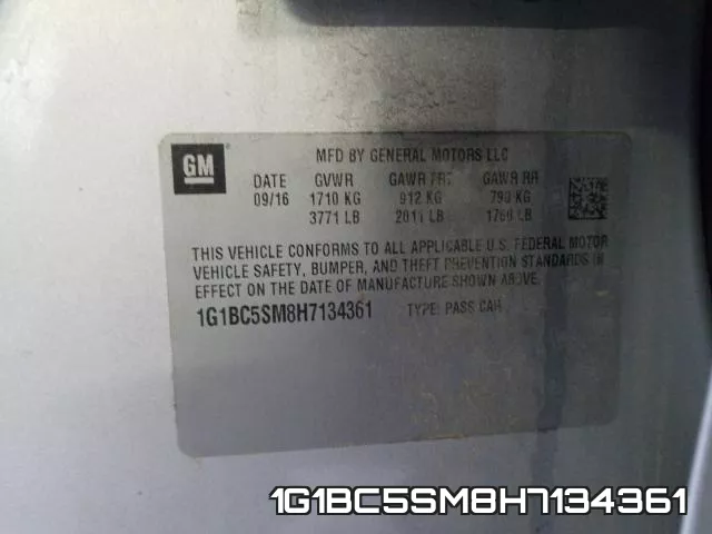 1G1BC5SM8H7134361 фото 2