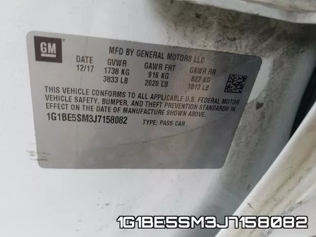 1G1BE5SM3J7158082 фото 2