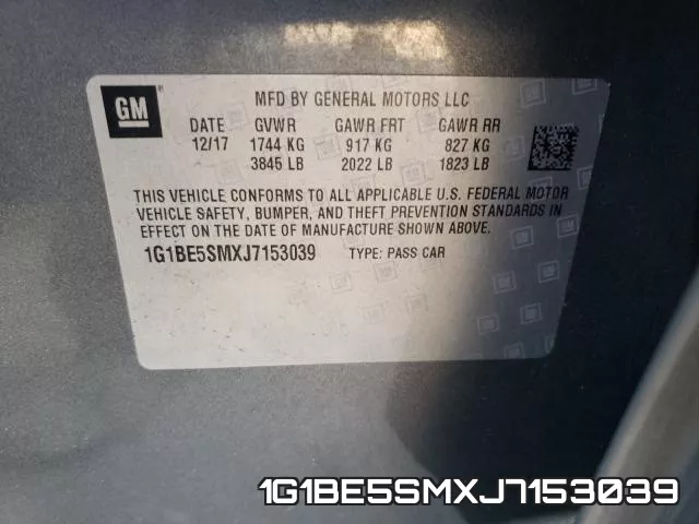 1G1BE5SMXJ7153039 фото 2