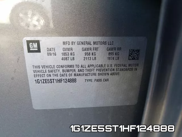 1G1ZE5ST1HF124888 фото 2