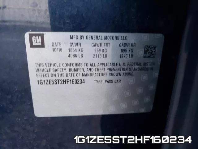 1G1ZE5ST2HF160234 фото 2