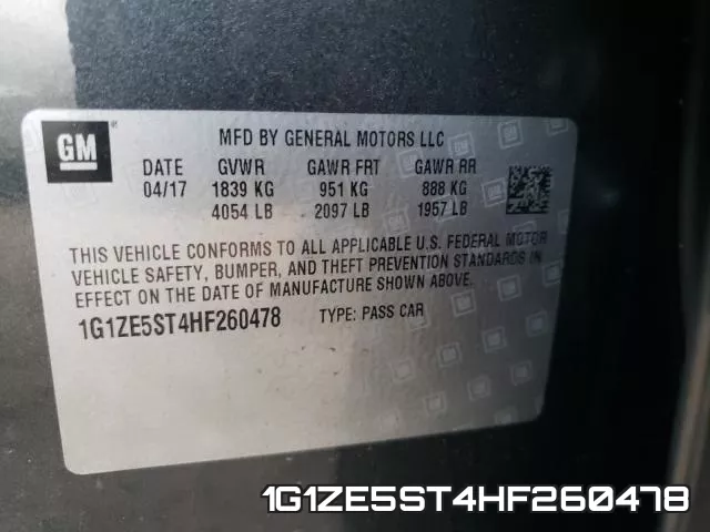 1G1ZE5ST4HF260478 фото 2