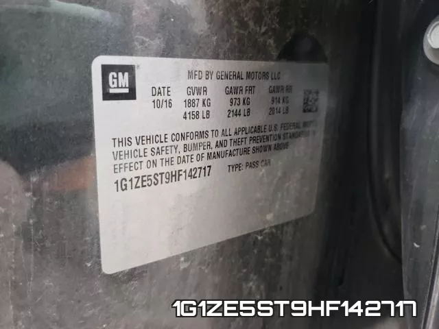 1G1ZE5ST9HF142717 фото 2