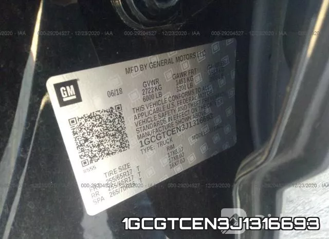 1GCGTCEN3J1316693 фото 10