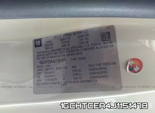1GCHTCEA4J1151478 фото 10