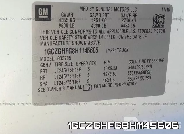 1GCZGHFG8H1145606 фото 10