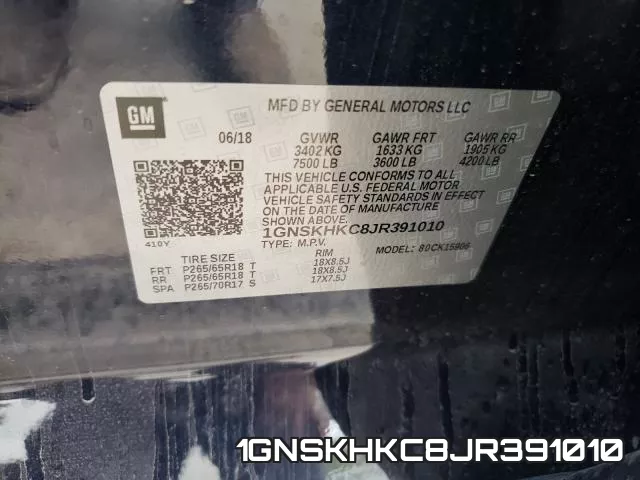 1GNSKHKC8JR391010 фото 2