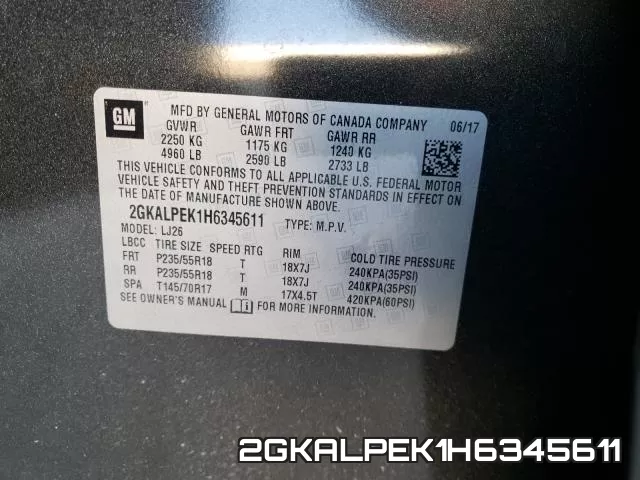 2GKALPEK1H6345611 фото 2