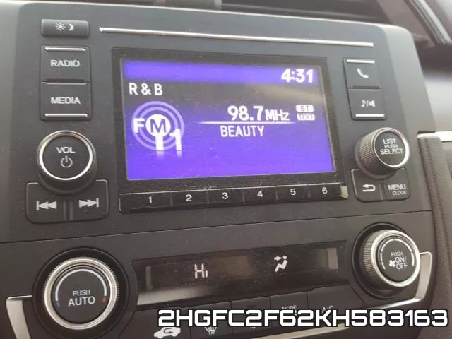 2HGFC2F62KH583163 фото 9