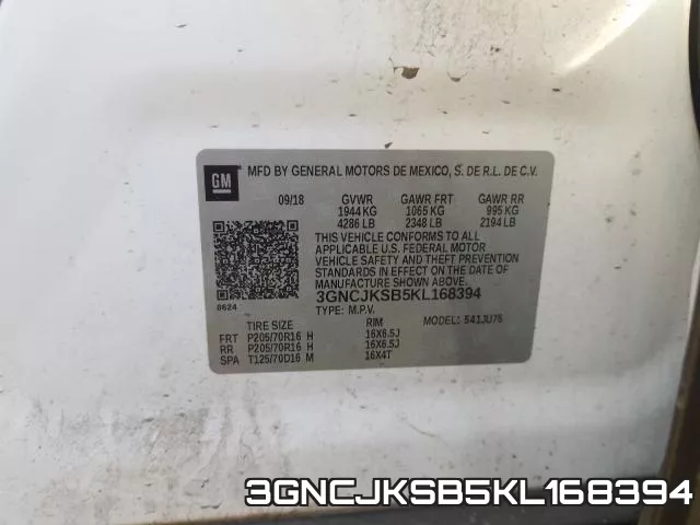 3GNCJKSB5KL168394 фото 2