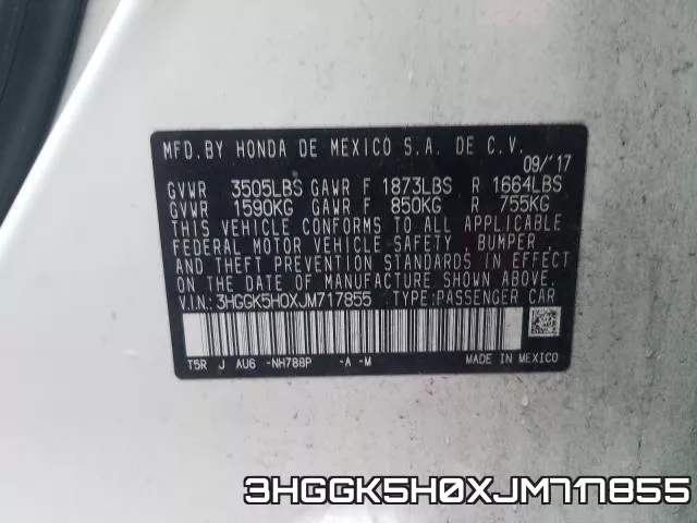 3HGGK5H0XJM717855 фото 2