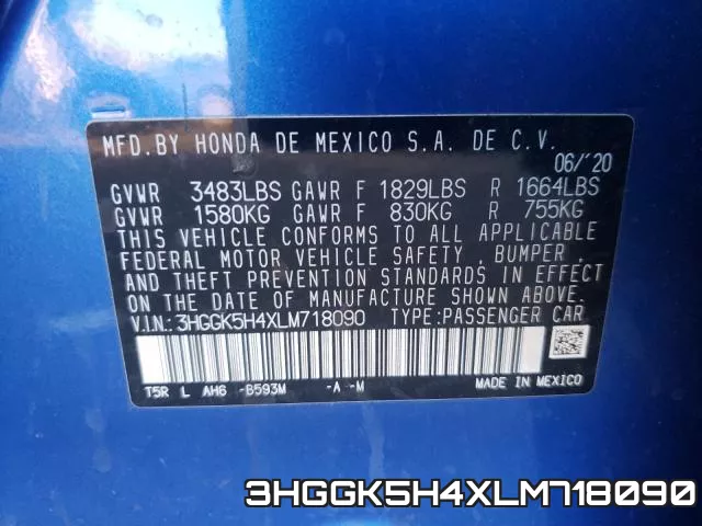 3HGGK5H4XLM718090 фото 2