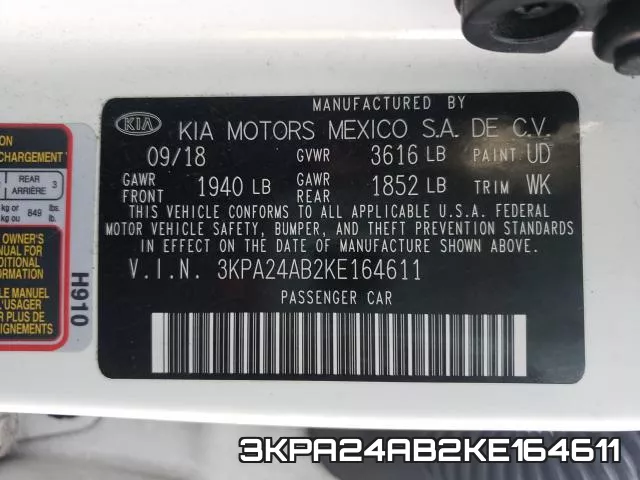 3KPA24AB2KE164611 фото 2