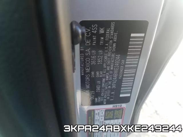 3KPA24ABXKE249244 фото 2