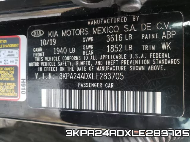 3KPA24ADXLE283705 фото 2