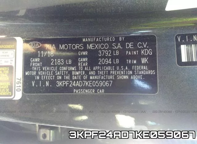 3KPF24AD7KE059067 фото 10