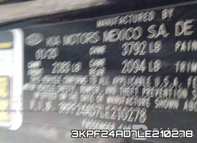 3KPF24AD7LE210278 фото 10