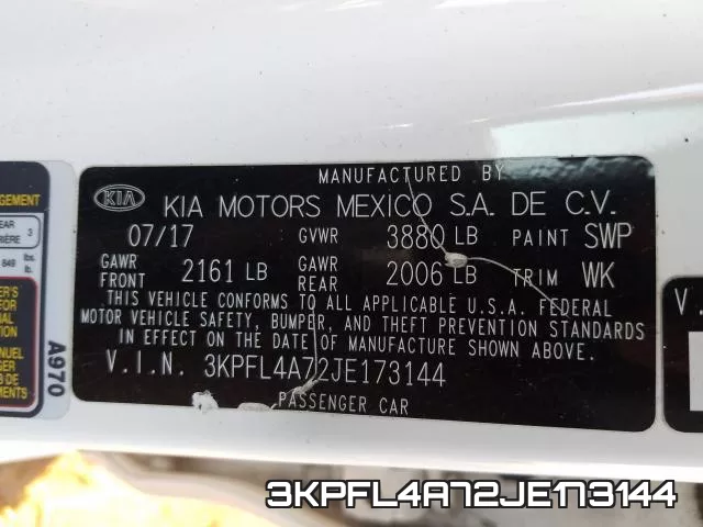 3KPFL4A72JE173144 фото 2