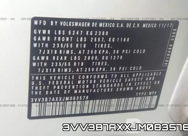 3VV3B7AXXJM083576 фото 10