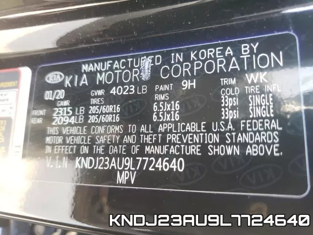 KNDJ23AU9L7724640 фото 2