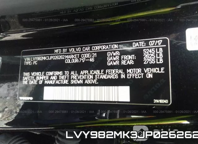 LVY982MK3JP026262 фото 10
