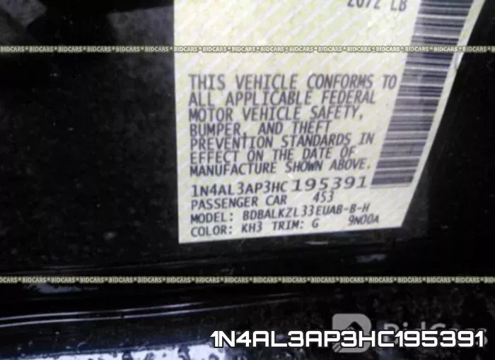 1N4AL3AP3HC195391 фото 10