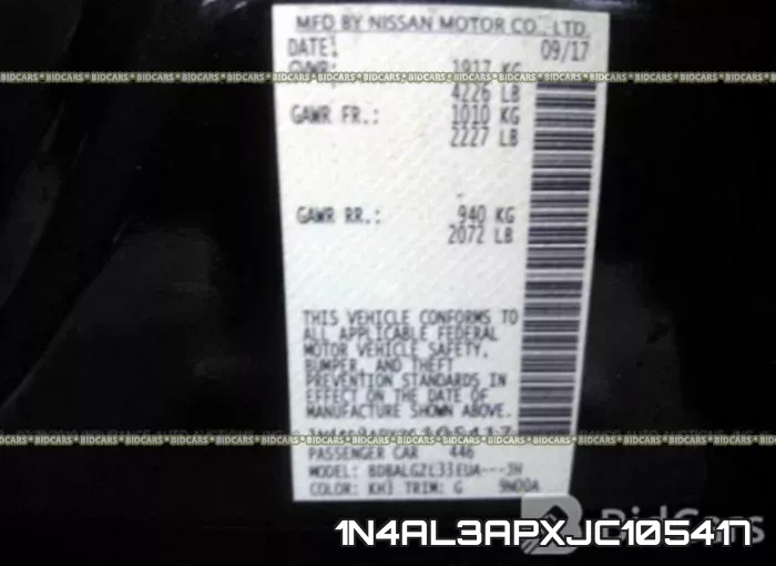 1N4AL3APXJC105417 фото 10