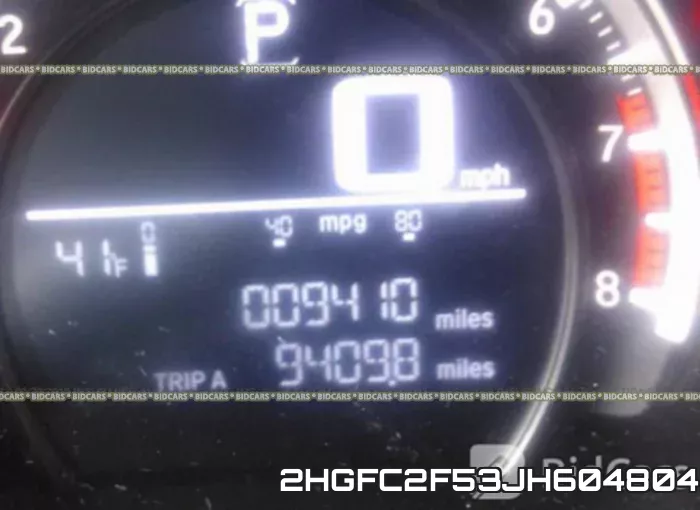 2HGFC2F53JH604804 фото 8