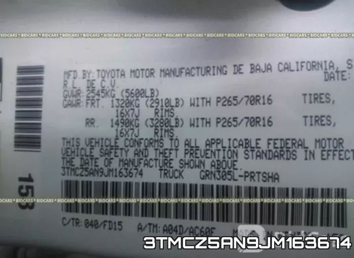 3TMCZ5AN9JM163674 фото 10