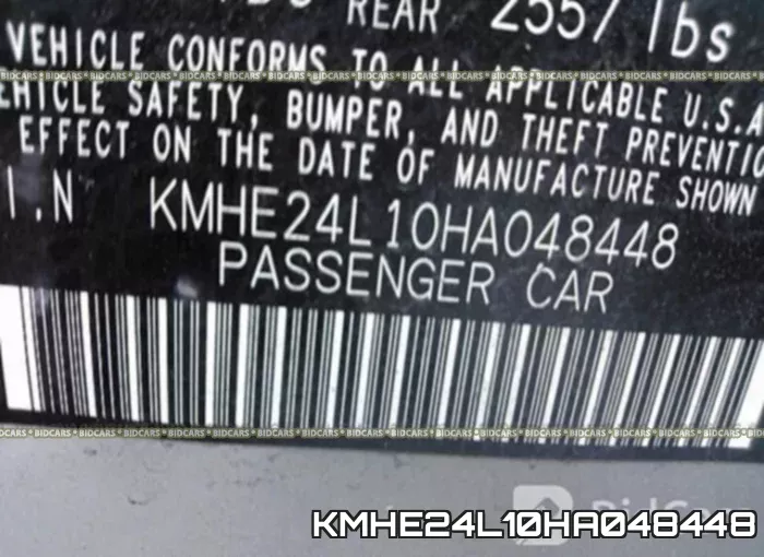KMHE24L10HA048448 фото 10