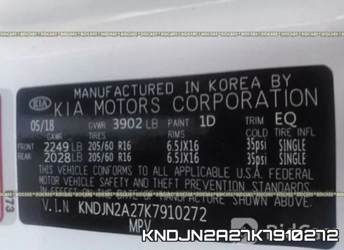 KNDJN2A27K7910272 фото 10