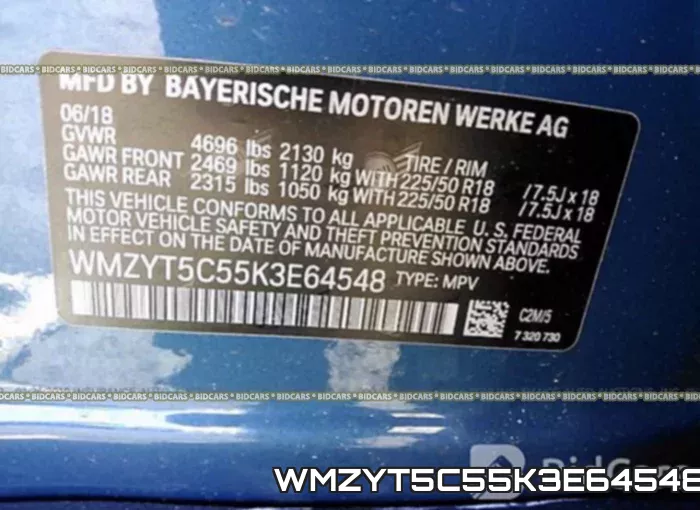 WMZYT5C55K3E64548 фото 10
