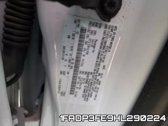 1FADP3FE9HL290224 фото 2