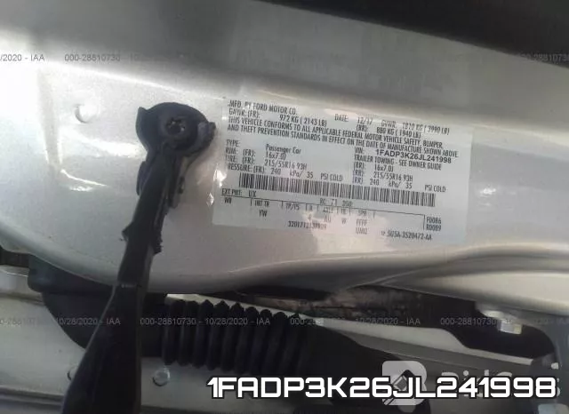 1FADP3K26JL241998 фото 9
