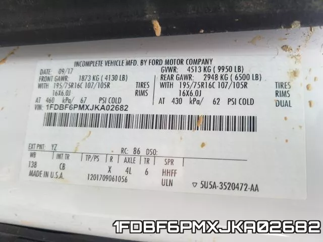 1FDBF6PMXJKA02682 фото 2