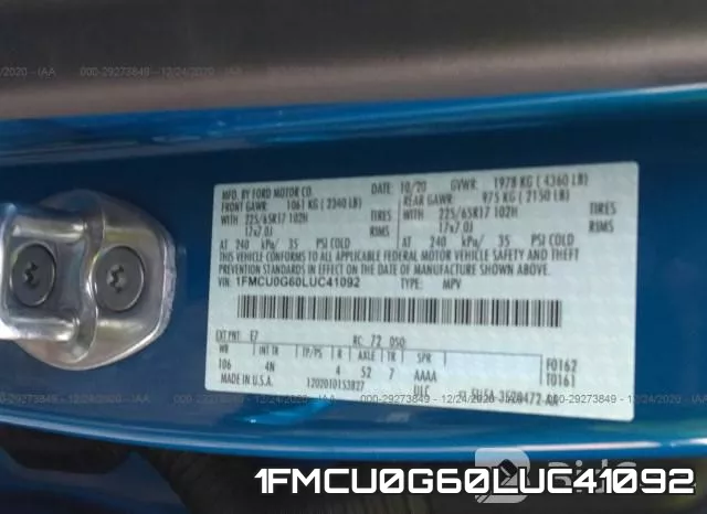 1FMCU0G60LUC41092 фото 10