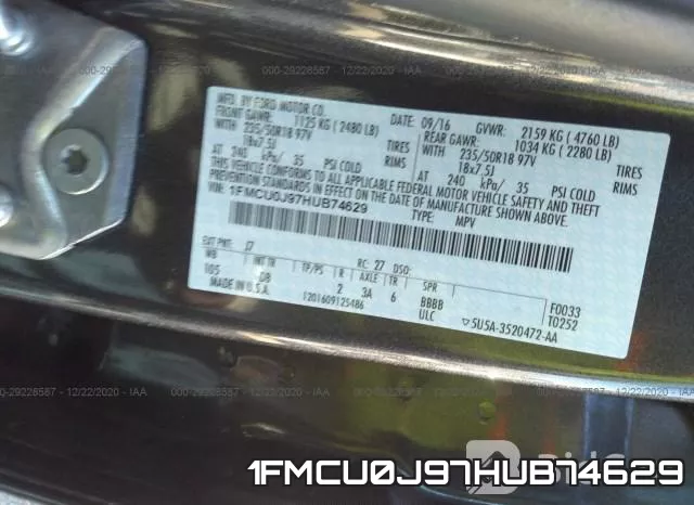 1FMCU0J97HUB74629 фото 9