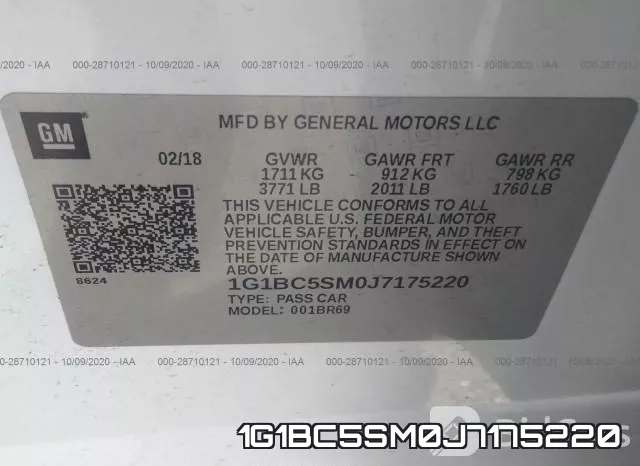 1G1BC5SM0J7175220 фото 10
