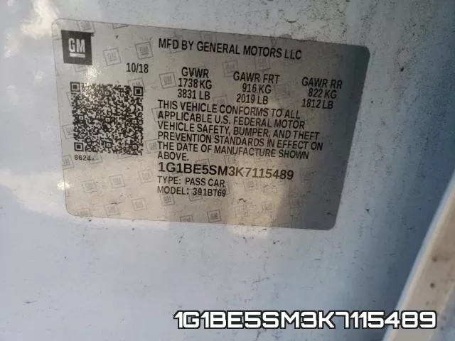 1G1BE5SM3K7115489 фото 2