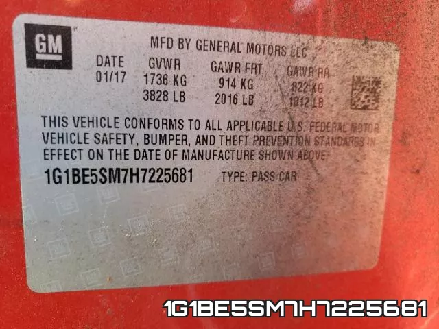 1G1BE5SM7H7225681 фото 2