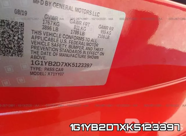 1G1YB2D7XK5123397 фото 10