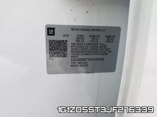 1G1ZD5ST3JF276339 фото 2