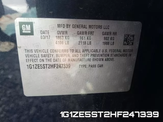 1G1ZE5ST2HF247339 фото 2