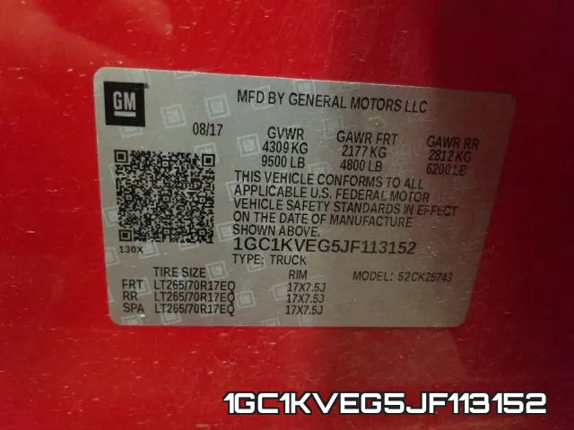 1GC1KVEG5JF113152 фото 2