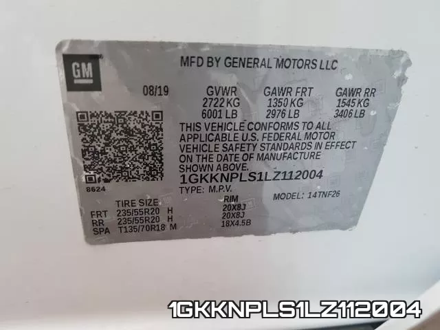 1GKKNPLS1LZ112004 фото 2