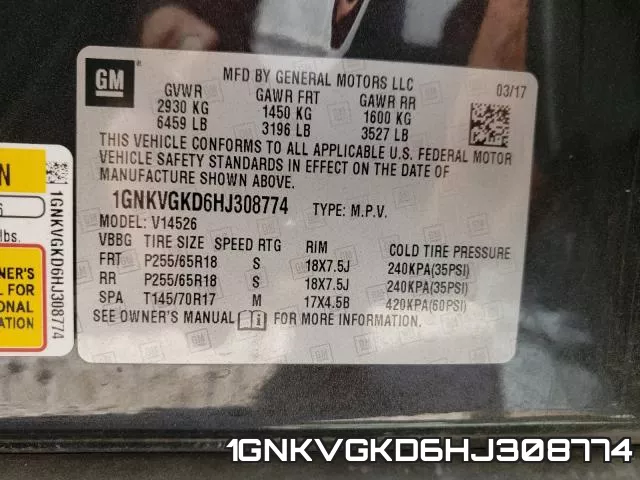 1GNKVGKD6HJ308774 фото 2