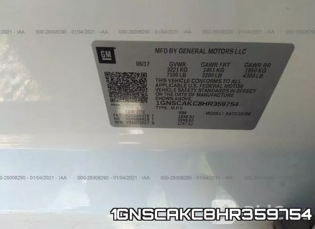 1GNSCAKC8HR359754 фото 10