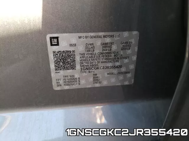 1GNSCGKC2JR355420 фото 2