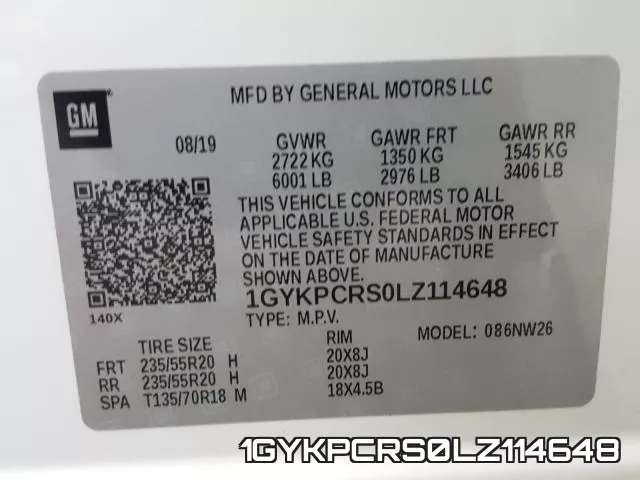 1GYKPCRS0LZ114648 фото 2